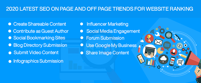 2020 Latest SEO On Page and Off Page Trends for Website Rankin